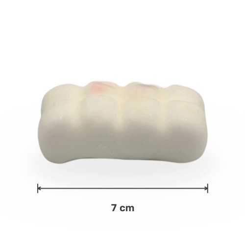 Gniotek Biała Czekolada Woskowa Crunchy Squishy Antystresowa 7cm