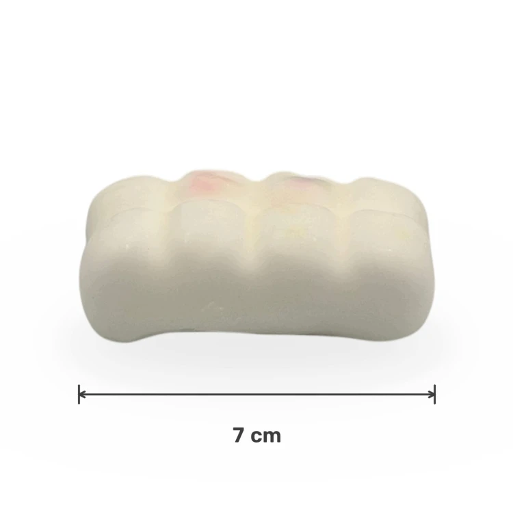Gniotek Biała Czekolada Woskowa Crunchy Squishy Antystresowa 7cm