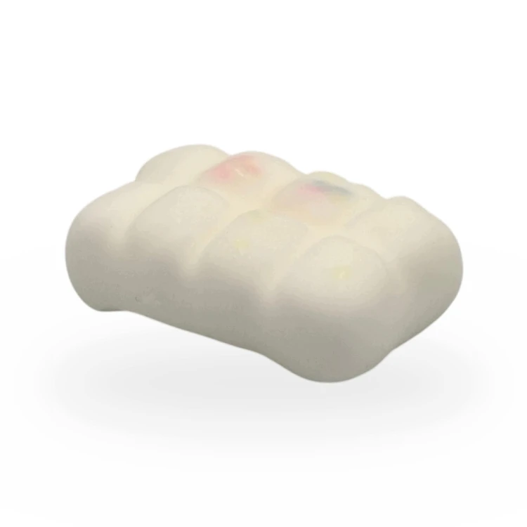 Gniotek Biała Czekolada Woskowa Crunchy Squishy Antystresowa 7cm