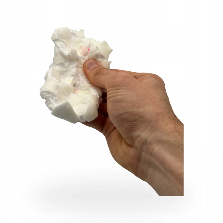 Gniotek Biała Czekolada Woskowa Crunchy Squishy Antystresowa 7cm
