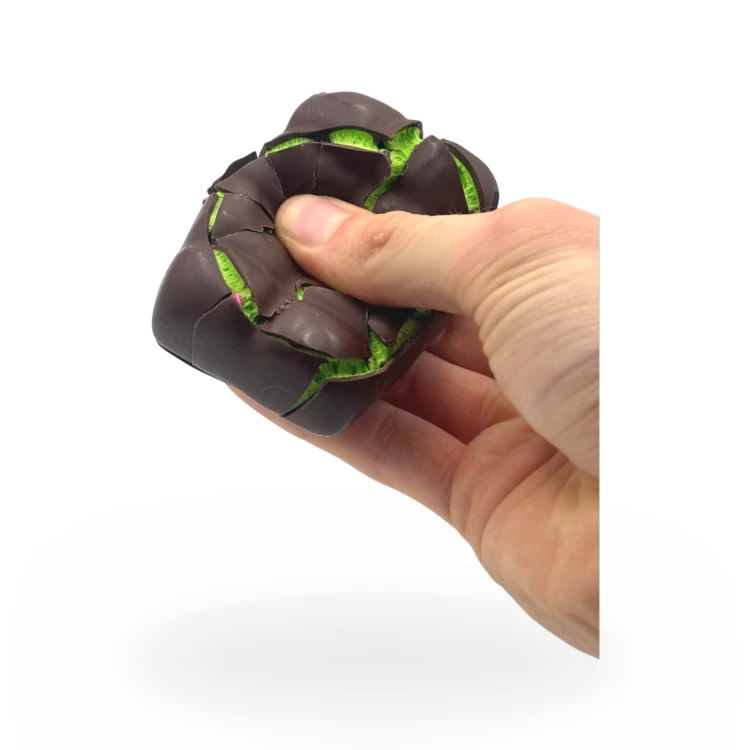 Gniotek Czekolada Woskowa Crunchy Squishy Zabawka Antystresowa 7cm