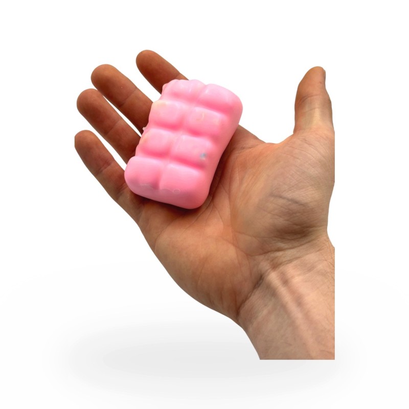 Gniotek Różowa Czekolada Woskowa Crunchy Squishy Antystresowa 7cm