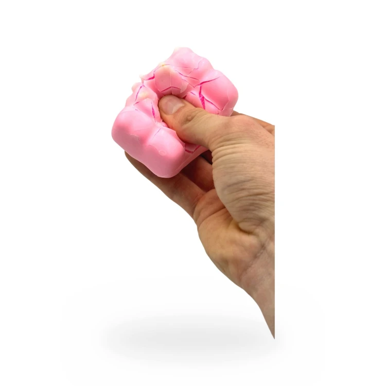 Gniotek Różowa Czekolada Woskowa Crunchy Squishy Antystresowa 7cm