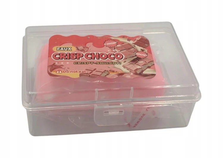 Gniotek Różowa Czekolada Woskowa Crunchy Squishy Antystresowa 7cm