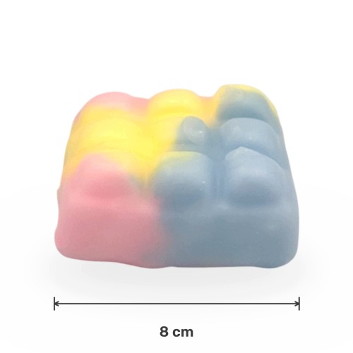 Gniotek Kolorowy Woskowy Crunchy Squishy Zabawka Antystresowa 8cm